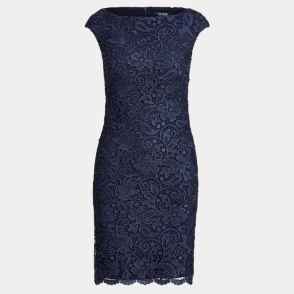 Navy Blue Midi Dress
